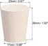 uxcell White Tapered Shaped Solid Rubber Stopper for Lab Tube Stopper Size 3 10Pcs
