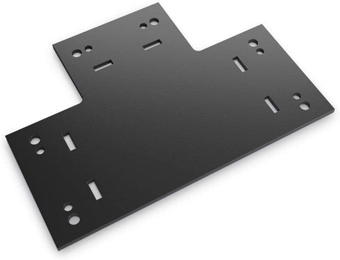 Ozco Building Products 56612 6-inch T-Tie Plate Connector, Black (2 per Pack)