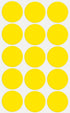 Royal Green Yellow Dot Stickers, 30mm, Great for Envelopes, Invitation Seals, Arts and Crafts, 750 Pack