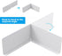 4 Pcs Gutter Valley Splash Guards, Rain Gutter Valley Roofing Gutter Guards for House Shingle Roofs