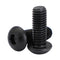 1/4-20 x 3/4" Button Head Socket Cap Screws, Allen Socket Drive, Black Oxide, Alloy Steel, 25 PCS
