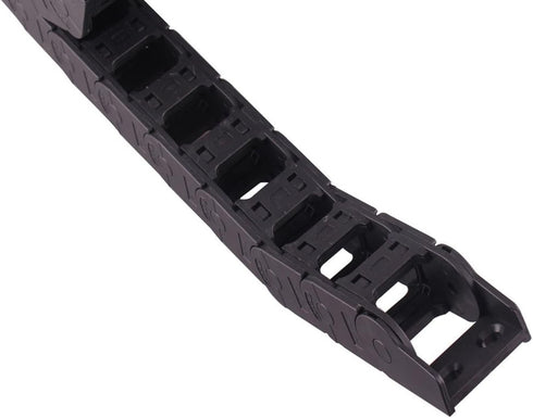 Cable Drag Chain - 1M Long Black CNC Machine Tool Cable Wire Carrier Drag Chain Nested 25mm x 38mm