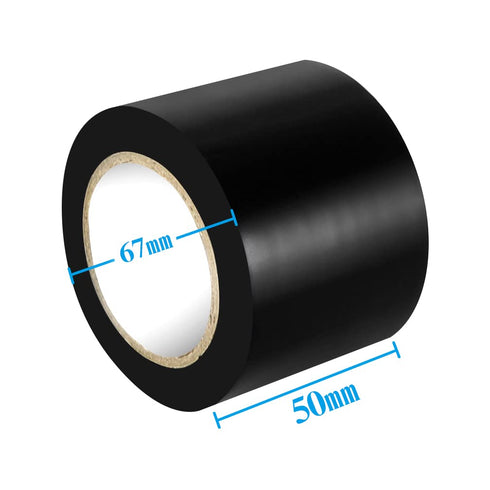 Maveek 2 Rolls Electrical Tape - 2 Inch Silicone Waterproof Repair Insulation Tape, Black and White, Self Adhesive