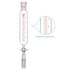 stonylab Pressure Equalizing Addition Funnel, 24/40 Joint Borosilicate Glass, Graduated Dropping Funnel, 100 ml