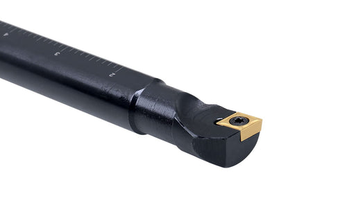 Accusize Industrial Tools 3/4'' x 10'' Overall Length, RH SCLCR Indexable Boring Bar with CCMT32.5 Inserts