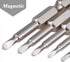 6 Piece Magnetic Triangular Screwdriver Bit Set, S2 Steel 1/4 Inch Hex Triangle Drill