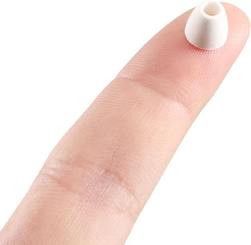 uxcell 200pcs Ceramic Electrical Insulator, 3mm Dia Tapered Porcelain Tube Beads for High Temperature