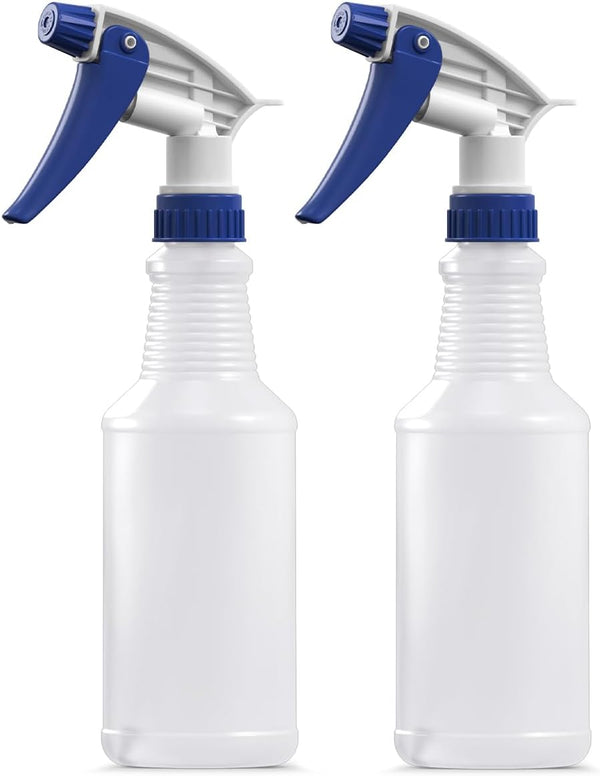 Set of 2 Premium 16 oz Spray Bottles, NBR Gasket for Auto Detailing and Industrial Cleaning