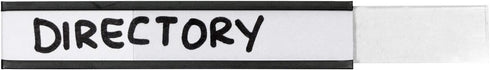 SmartSign Magnetic 'C' Channel Label Holders, Pack of 25 | 0.5" x 3"