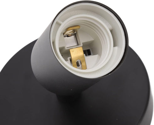 Hilitand E26/E27 Modern Black LED Wall Lamp for Bedroom & Living Room