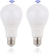 Motion Sensor Light Bulbs, Outdoor 15W (100W Equivalent), 3000K, E26 A21, Dusk to Dawn, Radar Activated, 2 Pack