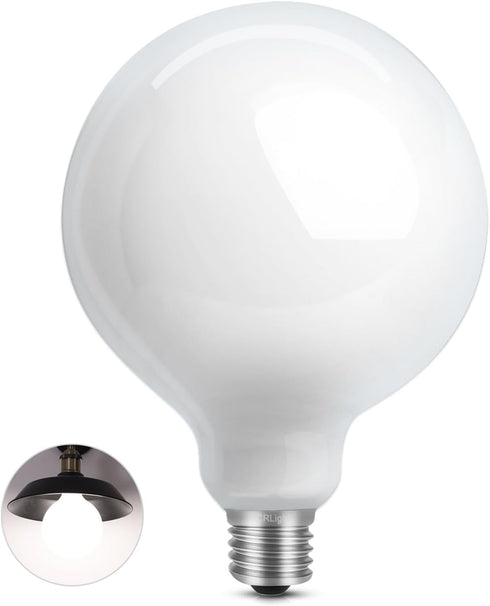5-inch 15W 4000K Neutral Opal G125 Large Globe LED Bulb - G40