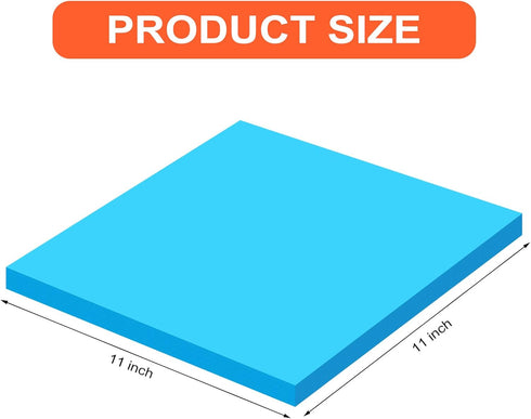 Big Sticky Notes, Bright Colors Self Stick Pads Big Note Pads Assorted Colors Large Self Stick Note Pads Easy to Post for Home, Office, Notebook Supplies 4 Pads 100 Sheets (11 x 11 Inch) by Yexiya