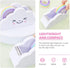LUOZZY 2 PCS Cloud Tape Dispenser, Cartoon Desktop Tape Cutter with Rainbow Tape Roll Holder for Home Office