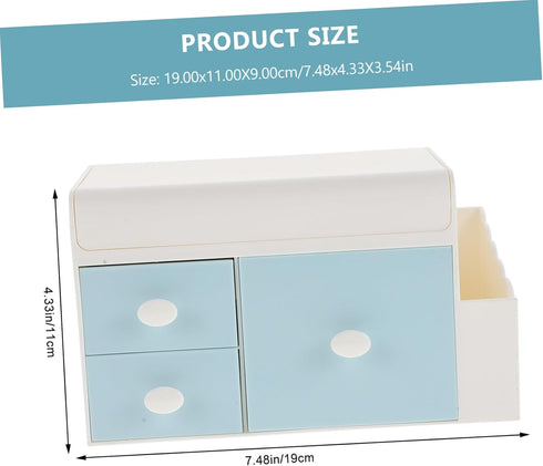KICHOUSE Bedside Drawer Organizer - Versatile Plastic Storage Box for Office & Home