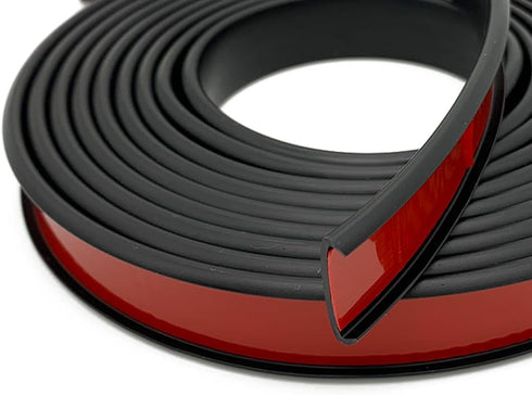 U Shape Plywood Edge Banding, Self-Adhesive Edge Trim for 3/4 inch Edge, Black, 20Ft, Desk Edge Protector