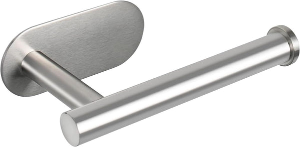 3M Toilet Paper Holder for Bathroom, Self Adhesive Stainless Steel Tissue Towel Roll Holder, Brushed Nickel