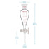 stonylab Graduated Separatory Funnel, 60 ml Heavy Wall Pear-Shaped Borosilicate Glass with PTFE Stopcock