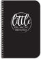 BookFactory Little Black Book, Pocket Address Book, Mini Black Address Book - 100 Pages, 3.5'' x 5.25''