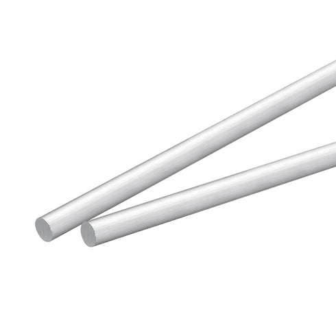 uxcell 2Pcs 9/16"(15mm) Dia Round Aluminum Rod, 13"(330mm) Long 6061 Solid Lathe Bar Stock for DIY Crafts