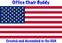Office Chair Buddy XL, Fix Your Sinking Chair in Minutes, Up to 8 Inches Height Settings, No Tools Needed - Black