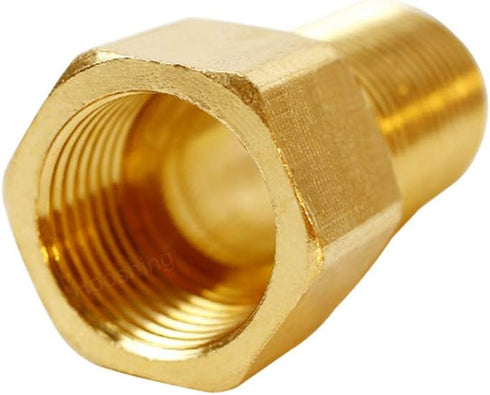 Hooshing 1/2" Male to 1/2" Female Straight Thread Brass Extension Pipe Fitting for Tub Spout/Shower, 1.97 Inch