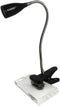 Simple Designs LD2005-BLK Flexible Gooseneck LED Clip Light Desk Lamp in Black