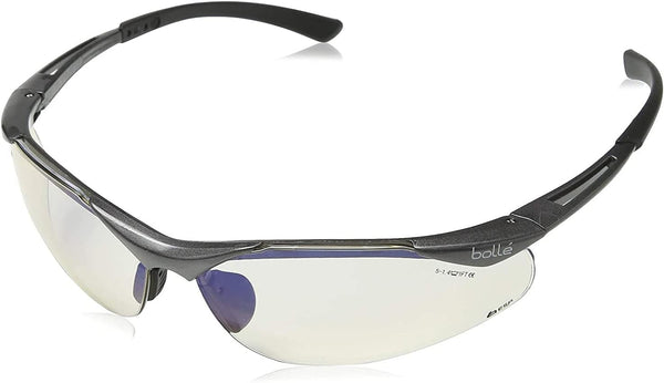Boll Safety 253-CT-40047 Contour Safety Eyewear with Semi-Rimless Nylon Frame and ESP Tinted Anti-Fog Lens