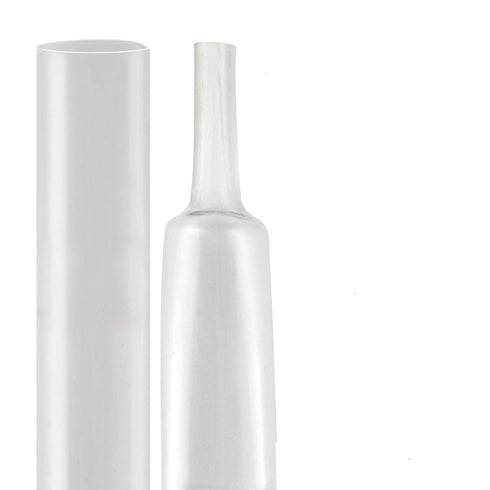 XHF 5/8 inch (15mm) 3:1 Waterproof Clear Heat Shrink Tubing, 4 Ft, Marine Grade Insulation Seal
