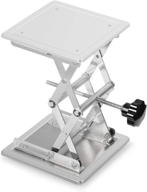 stonylab 8 inch x 8 inch Lab Scissors Jack, 200 x 200 mm Stainless Steel Laboratory Lift Stand Table, 15KG Support