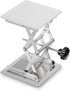 stonylab 8 inch x 8 inch Lab Scissors Jack, 200 x 200 mm Stainless Steel Laboratory Lift Stand Table, 15KG Support