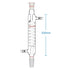 StonyLab Borosilicate Glass Graham Condenser, 200mm Jacket Length, 24/40 Joint Lab Glass