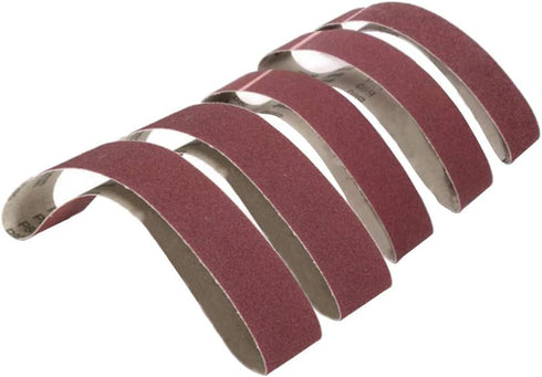 2 Inch x 27 Inch Sanding Belts, 60/80/120/240/320 Grits, 5 Pack Aluminum Oxide Belt Sander Tool