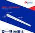 1 4 2500 4000K, 80CRI, 20W, L46 1LL 120V 40K 80CRI M6) Lithonia Lighting Light LED Strip Light, Foot LED Ceiling