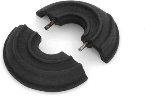 Renovators Supply Manufacturing Escutcheon Plate, 3.13 in OD, 1/2 in IPS, Lacquered Black Finish Aluminum