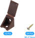 12 90 21x23x21mm uxcell Pcs Degree Plastic Corner Braces, Shelf Right Angle Brackets with Screws for Cabinets