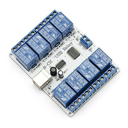 SainSmart USB Eight Channel Relay Board for 12 V Automation