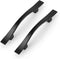KNOBWELL 6 Pack 3 inch Black Cabinet Handles, Wave Style Black Handles for Cabinet and Cupboard, 3 inch Hole Center