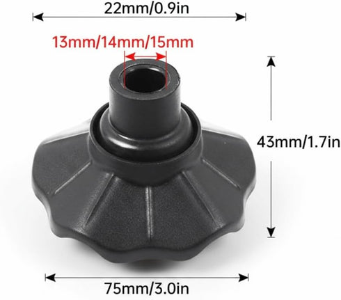 MOPFOL 4 Supports(14mm) Pcs Non-Slip Chair Foot Covers Anti-Sink Stabilizer Pads for Camping Chairs on Grass, Sand