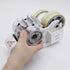 MoTEX Tape Dispenser Compatible with 3 Inch Core Tapes, 3 Rolls of Transparent Tapes with Dispenser