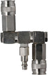 2 Way Air Hose Splitter 3 in 1 Quick Connect Stable Serviceable Air Compressor Accessories Essential Swivel 360 Air Connector Pneumatic tools