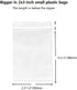 2''x 3'', Small Clear Poly Zipper Bags (Pack of 200), 2 Mil Reclosable Storage Bags for Jewelry, Candy