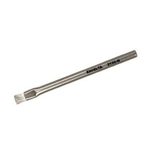 Excelta 213C-N Cleanroom Safe Brushes, Straight, Three Star, SS with Statig09 Bristles, 0.32" Height