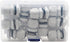 3/8 Cable Glands White PA66 Connector, IP68 Waterproof Adjustable Cord Grip Strain Relief Connectors
