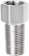 Hooshing Stainless Steel Pipe Fitting - 1/2" Female to 1/2" Male Straight Thread Extension Pipe Connector (Length 1.97