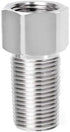 Hooshing Stainless Steel Pipe Fitting - 1/2" Female to 1/2" Male Straight Thread Extension Pipe Connector (Length 1.97