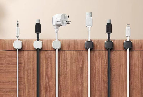 Magnetic Cable Clips for Desk Edge Cord Organizer Holder Gadgets for Home Wall Nightstand Accessories for Phone