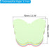 PATIKIL 2.7 x 2.7 Inch Butterfly Shape Sticky Notes, 3 Pads Cute Self-Stick Memo Pads Bright Colorful 100 Sheets/Pad for Home Office, 4 Colors