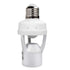 Motion Sensor Light Socket, PIR Motion E26 Screw Bulb Adapter, Auto On/Off Night Light Control