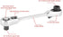 1/4" Drive Mini Ratchet Wrench, 72-Tooth Quick Release Socket Screwdriver, 1/4 Inch Mini Allen Wrench (107mm)